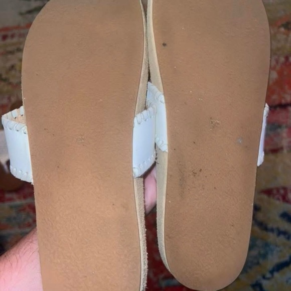 Tory Burch Black Logo-Print Thong Sandals & Jack Rodgers comfort sole - Picture 4 of 5